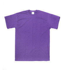 Blue T-shirt isolated on white background