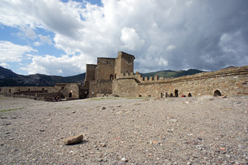 Fototapeta na wymiar Genoese fortress