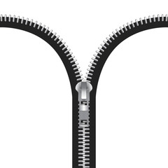Vector Zipper Illustration Isolated on White © Zonda