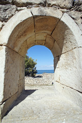 Fototapeta na wymiar the ruins of Chersonese