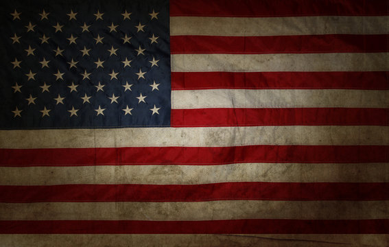 Grunge American flag