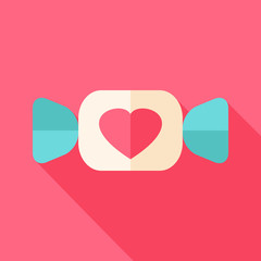 Candy sweet with heart