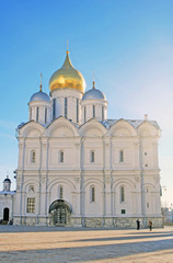 Fototapeta na wymiar Archangels church in Moscow Kremlin. UNESCO World Heritage Site.