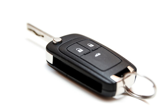 car key isolated on white background.gift concept