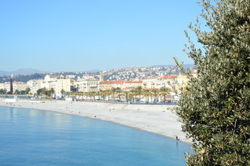 Fototapeta na wymiar Strand von Nizza