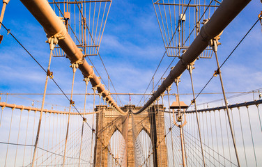 Obraz premium The Brooklyn bridge, New York City, USA