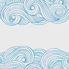 Wavy background. Place for text, card - 78077957