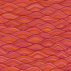 Abstract Wave seamless pattern background. - 78078109