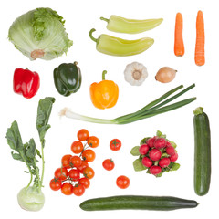Set of vegetable