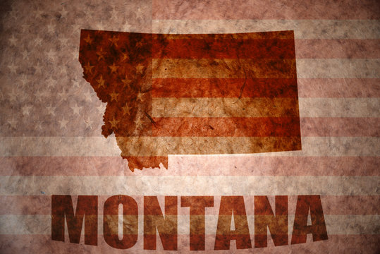 Vintage montana map