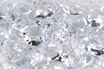 close up of the diamonds