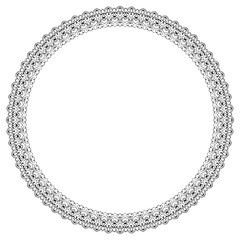 hand-drawing ornamental lace vector frame