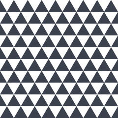 Seamless pattern Black triangle on white background