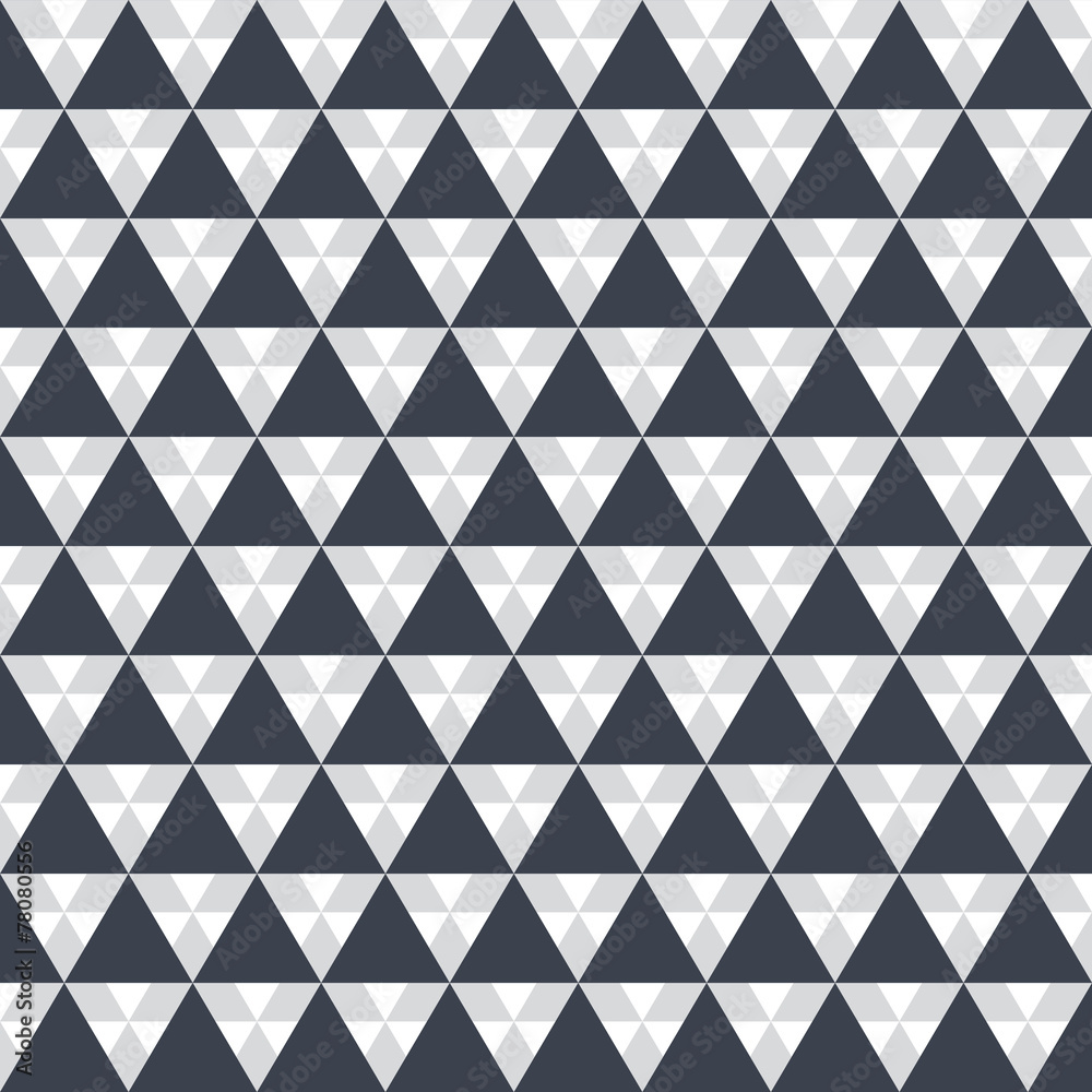 Poster creative pattern black triangles on white background