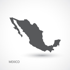 Fototapeta premium Mexico map vector illustration