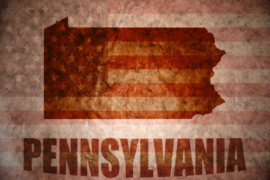 Vintage pennsylvania map