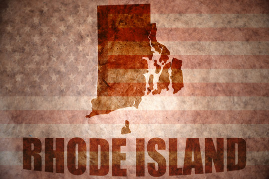 Vintage rhode island map