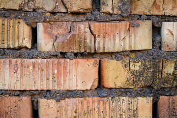 Texture of old brick wall