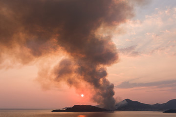 Fire in Budva