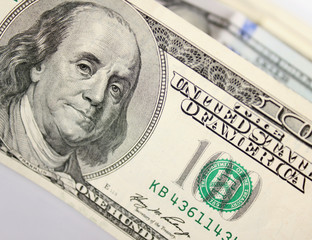 close up of dollar bill background