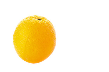 Ripe orange isolated on white background