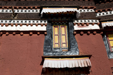 Tibetan monastery detail, Tibet