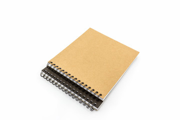 Sketch book on white background.