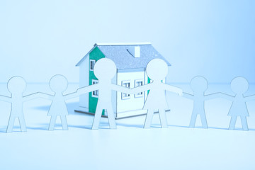 Paper family buys a home