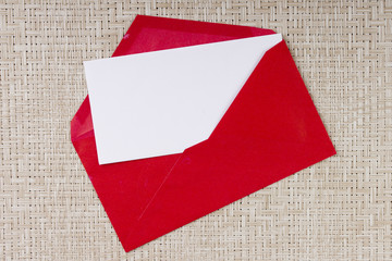 Letter in a red envelope