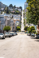 Fototapeta na wymiar The street of San Francisco