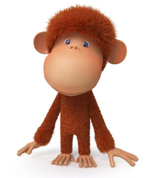 Cheerful, Red Monkey