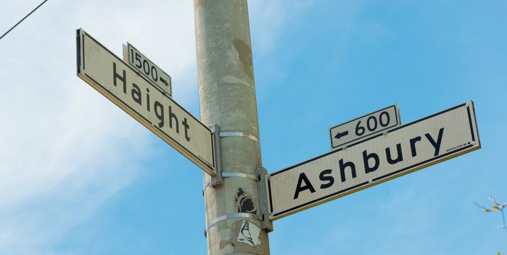 Haight - Ashbury street sign in San Francisco