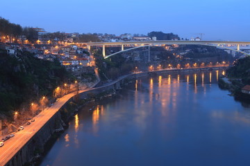 Fototapeta na wymiar Porto in the evening, Portugal