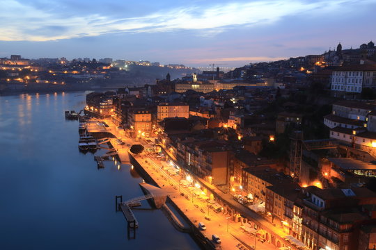 Porto in the evening, Portugal