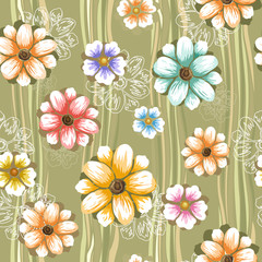 abstract elegance seamless pattern