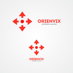 Abstract  compass logo