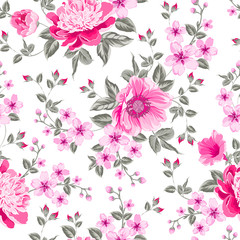 Luxurious color peony pattern.
