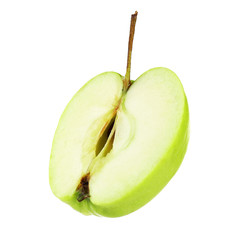 Juicy apple isolated on white