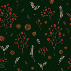 adorable floral seamless pattern