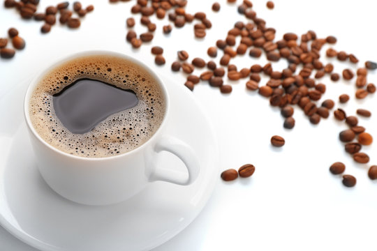 Fototapeta Cup of coffee close-up