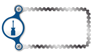vector perforated frame and screwdriver
