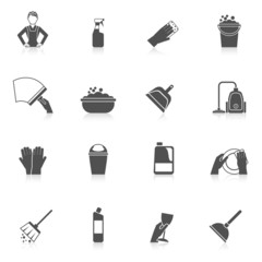 Fototapeta premium Cleaning Icon Set