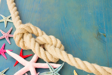 marine rope with starfish