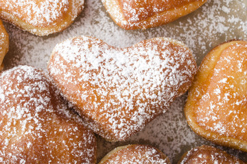 heart shaped donuts
