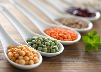 Beans, lentils and peas