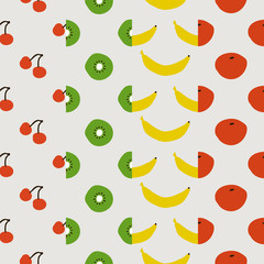 seamless pattern, fruit set