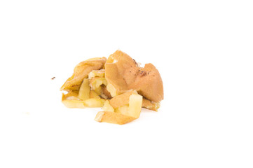 Yellow kiwi fruit background on a white background