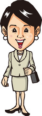 スーツの女性