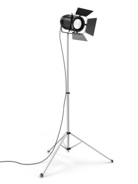 Modern Studio Spotlight isolated on white background