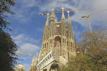 Sagrada Familia Temple in Barcelona